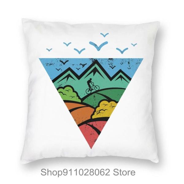 

mountain bike throw pillows covers cases velvet pillowcase cushion protector 24x24 long camping pink gold cat el home decor cushion/decorati