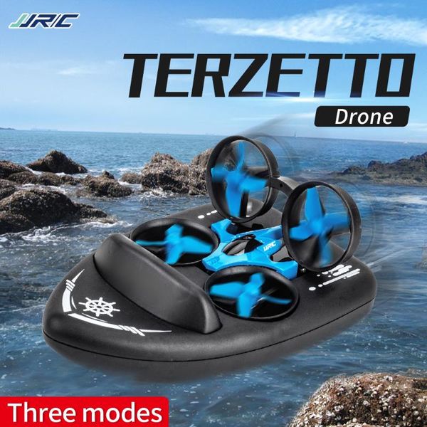

3in1 rc mini drone quadcopter/vehicle/hovercraft boat kids toys for sea land and air dron toy gift children drones