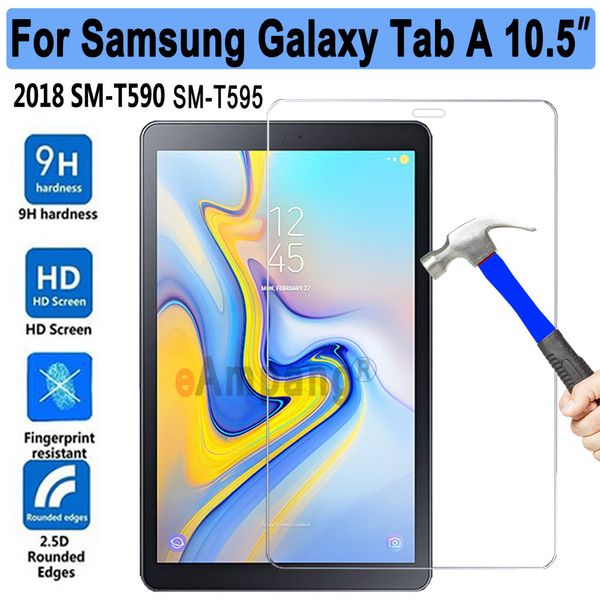 Neues gehärtetes Glas für Samsung Galaxy Tab A/A2 10.5 SM-T590 T590 T595 Tablet Displayschutzfolie 9H gehärteter Schutzfilm