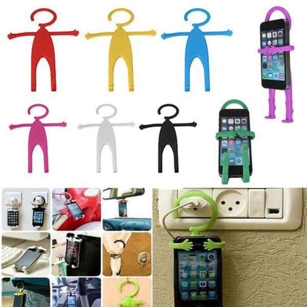 

flexible creative silicon cell phone holder car home mobile hanger mount for moblie mounts & holders