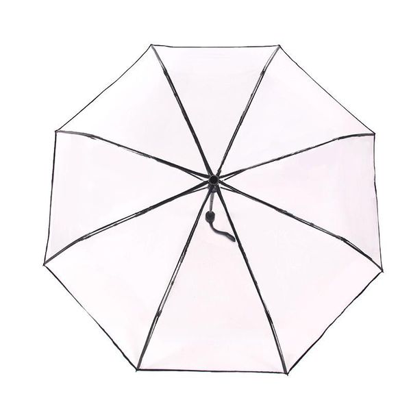 

umbrellas transparent automatic rain umbrella windproof auto folding black men women outdoor travel business foldable car parasol