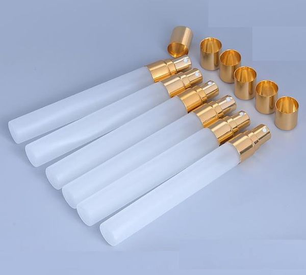 

200pcs 20ml frosted glass spray bottle refillable perfume atomizer thin glass perfume vials 20cc sample packing bottles sn164