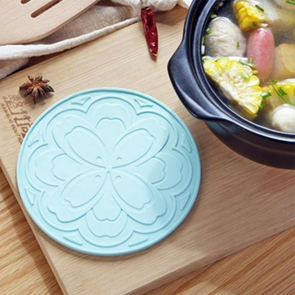 

mats & pads soft practical heat-resistant kitchen cup placemat round pot mat reusable for restaurant