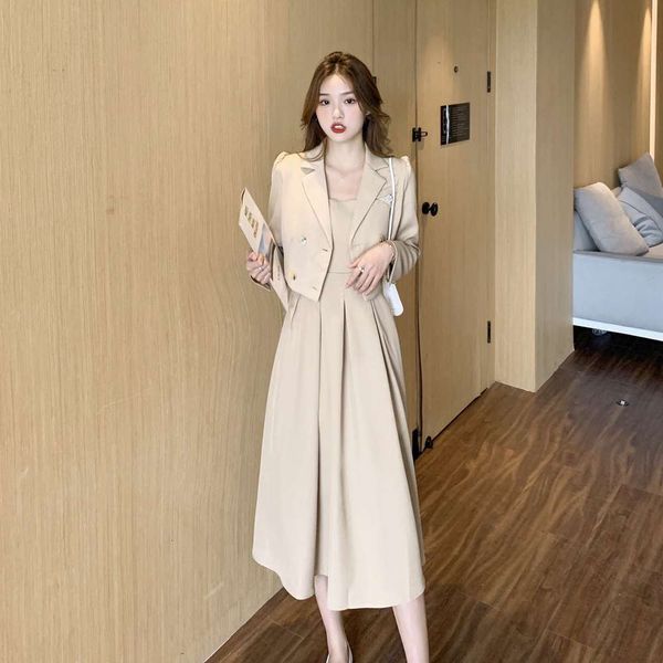 

autumn design suspender set small suit set, White;black