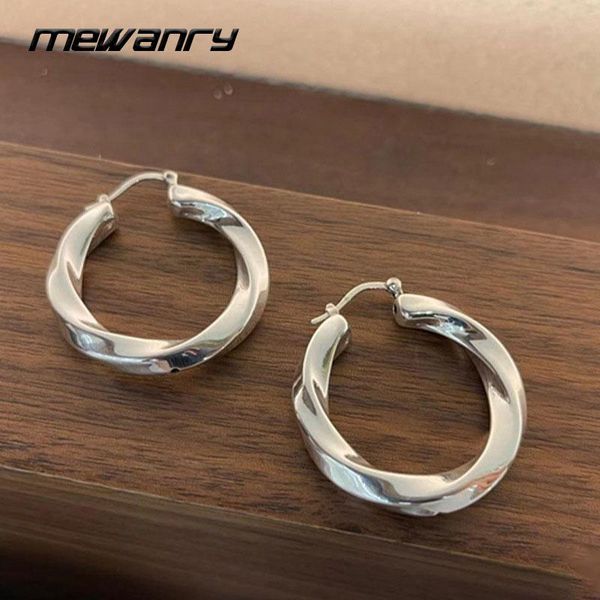 

stud mewanry wave pattern 925 sterling silver earrings fashion jewelry for women elegant party birthday gifts prevent allergy, Golden;silver
