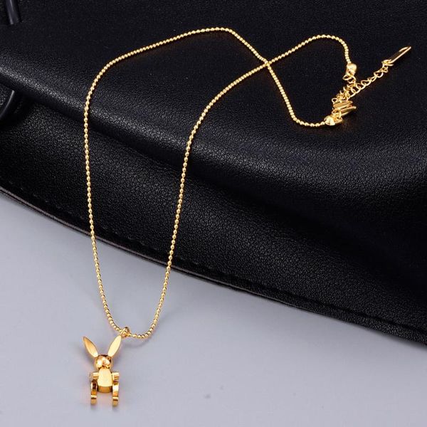 

pendant necklaces cute stainless steel necklace gold color animal jewelry woman gift never fade, Silver