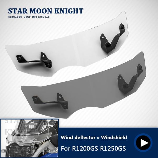 

motorcycle windshield windscreen wind deflector extension for r1200gs r 1200 gs lc r1250gs r1250 adventure 2013 - 2021