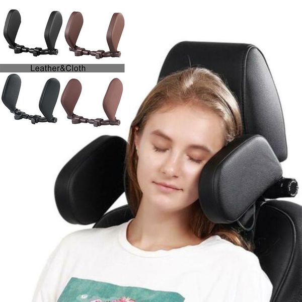 

seat cushions car headrest pillow neck support universal black/brown/beige/gray adjustable head restraint accessories