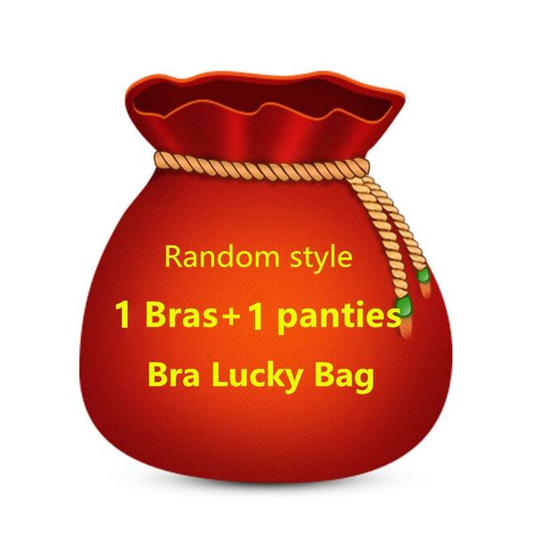 

bras sets style ladies casual lucky bag bra for woman underwear, Red;black