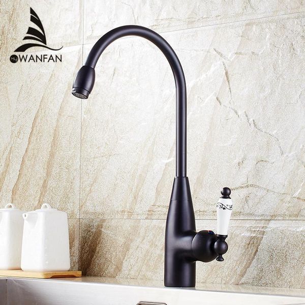 

bathroom sink faucets kitchen brass black faucet for basin single handle rotate high spout deck and cold mixers tap sy-051r1