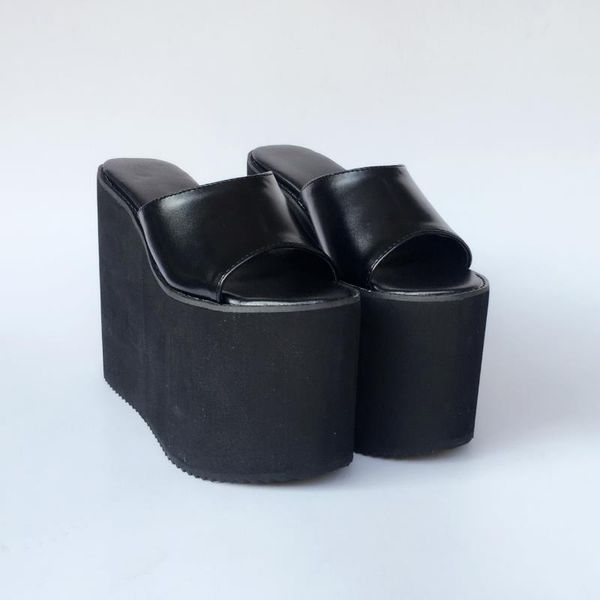 

princess sweet lolita shoes summer fashion sponge cake thick sole casual custom comfortable slope sandals an1385, Black
