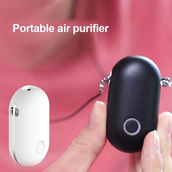 

car air freshener purifier ozone generator usb wearable rechargeable anion clean low noise formaldehyde smoke