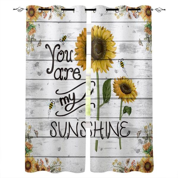 

curtain & drapes you are my sunshine bee sunflower room curtains large window dark bathroom bedroom kitchen indoor