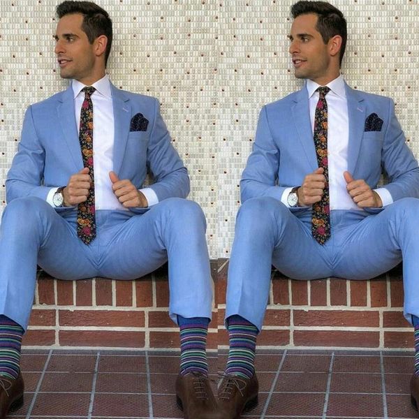 

men's suits & blazers casual blue business mens wedding custom groomsmen wear 2piece groom tuxedo classic man blazer jacket costume hom, White;black