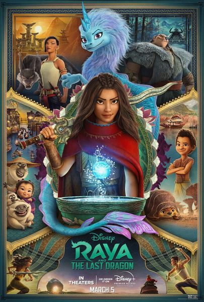 

new movie raya and the last dragon poster silk art print