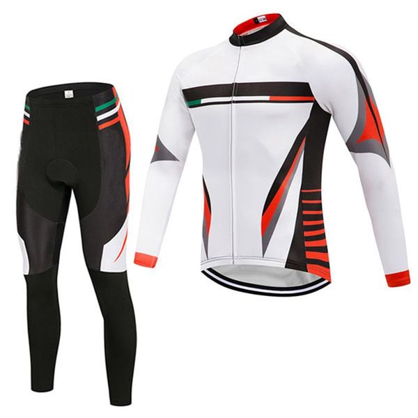 

racing sets professional team cycling clothes men's long-sleeved suit sports mountain bike wear-resistant quick-drying, Black;blue