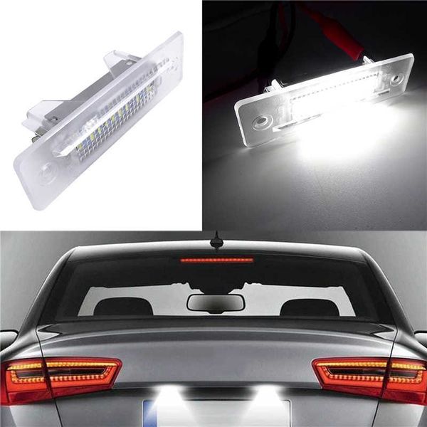 

2 pcs transparent frame car led number license plate light lamp fit for porsche cayenne 996 986/911 carreravo 3528smd