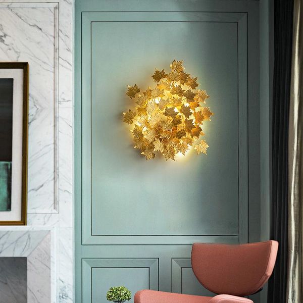 

postmodern led light luxury living room sofa background wall lamp aisle bedroom bedside art decoration creative