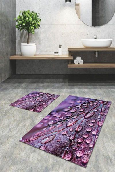 

60x90 - 60x60 digital bath mat set for closet 2 bs024 mats