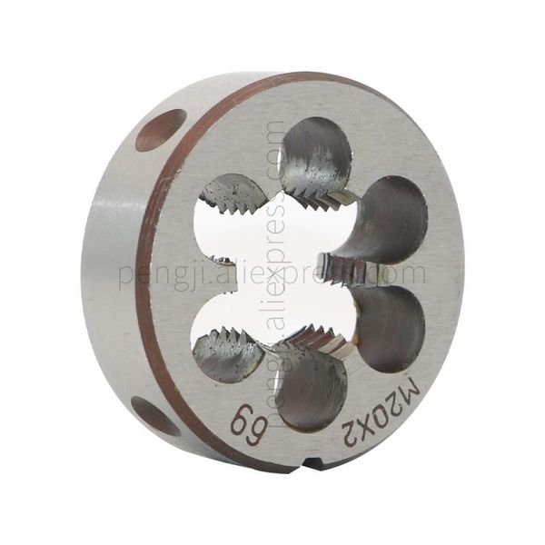 

20mm x 2 metric right hand round die, machine thread die m20 2mm pitch for mold machining, alloy steel material. tools
