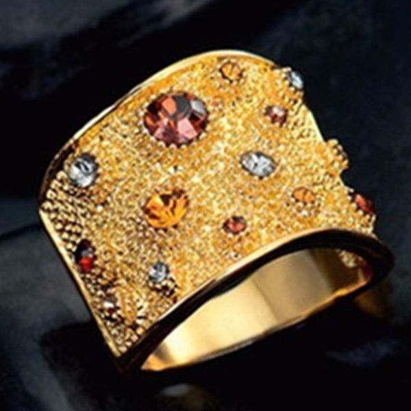 

wedding rings the alloy imitation gold ring european and american female engagement hand accessories, Slivery;golden