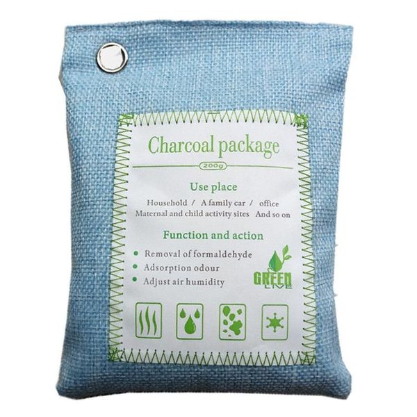 

car air freshener purifier bag home bamboo charcoal dehumidifier odor remover 200g activated purifying bags