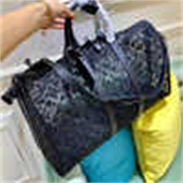 

cross brand designer luxury new large-capacity mesh travel bag lace logo handbag boston handbags iconic totes handles shoulder bags body