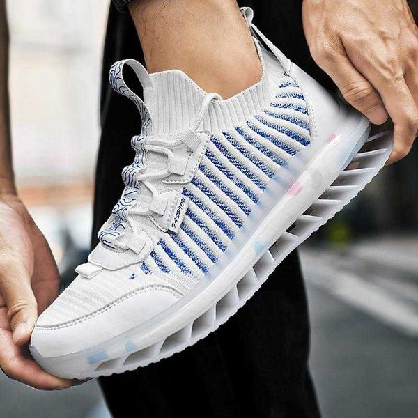 

sports sho men's spring and autumn lightweight fitns running shock absorption breathable flying woven ultralight