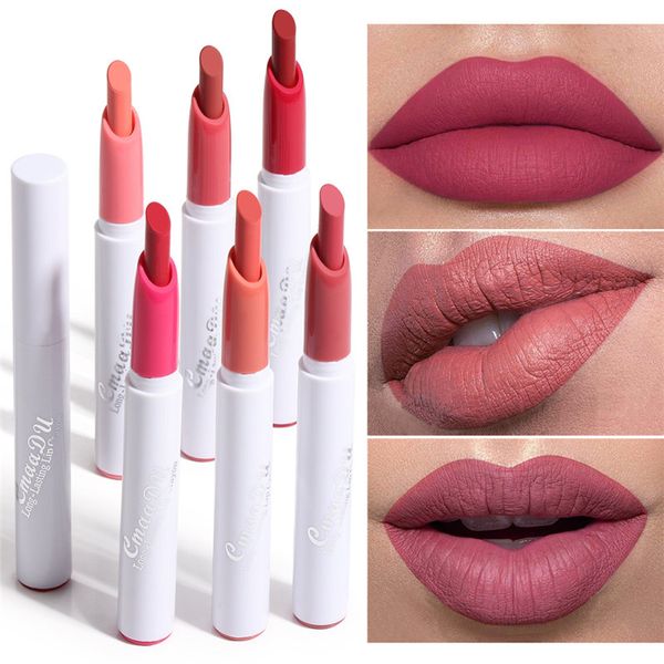 

cmaadu matte lipstick 1.3g rouge a levre lip gloss 6 colors lipgloss non-stick cup maquillage 6skhb