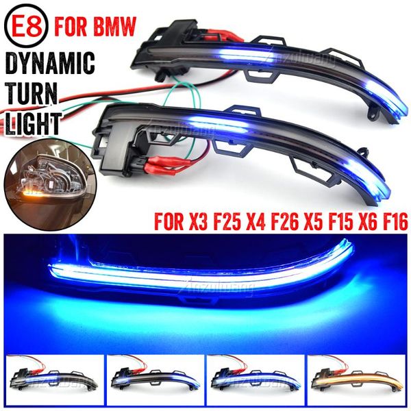 

emergency lights for x3 x4 x5 x6 f25 lci f26 f15 f16 2014 - 2021 led dynamic turn signal blinker sequential side mirror indicator light