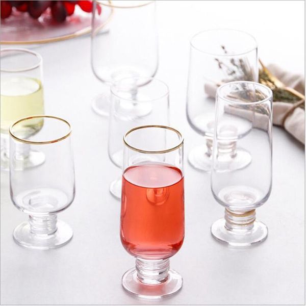 

wine glasses whiskey drinking wide belly crystal glass for bar cocktail short beer gafas copo brandy snifters cup as gift