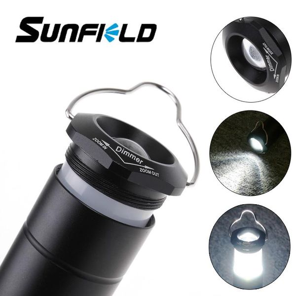 

sunfield mini portable aluminum t6 led 3 modes work light lanterna waterproof zoomable powerful torch lamp useaaa flashlights tor torches