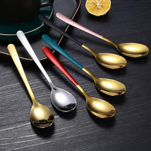 

spoons tablewellware golden cutlery fork spoon knife set tableware stainless steel dinnerware