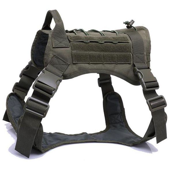 

hunting jackets tactical service dog vest molle training combat clothes 1000d nylon durable, Camo;black