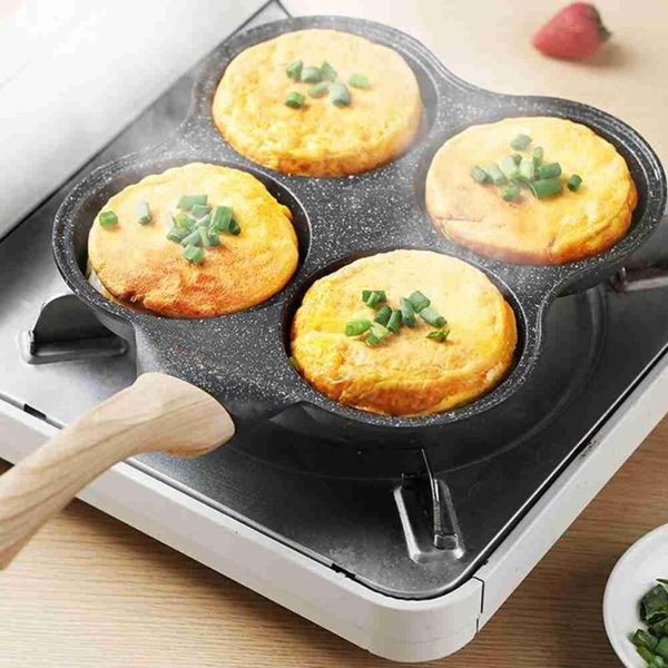 

pans four-mold fried egg burger non-stick household mini pan mold dumpling artifact