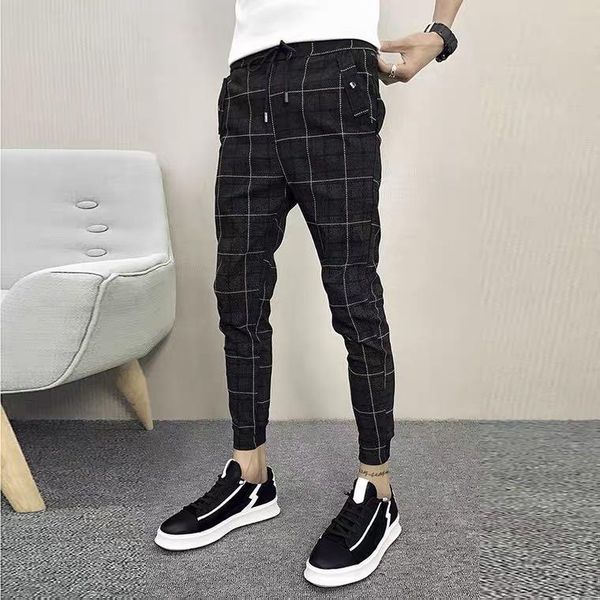 

men's jeans j5428-spring and summer loose straight tube pants business, Blue