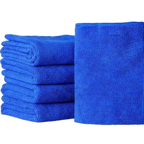

car sponge 50pcs 30cm x cleaning drying soft hemming polyester detailing towel wash microfiber blue water