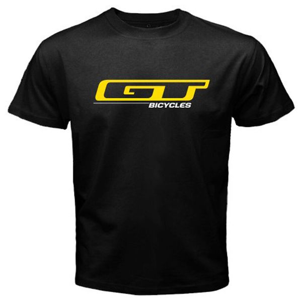 

new gt bicycles bike logo men's black t-shirt size s to 3xl, White;black