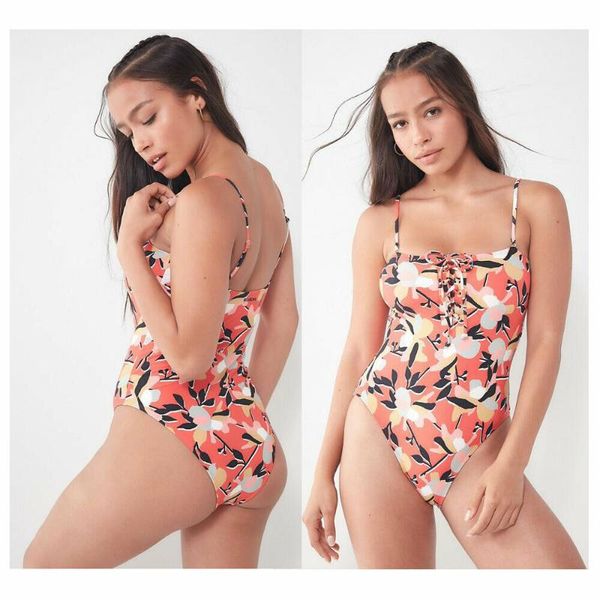 

women swimwear one piece swimsuit padded floral fashion summer monokini beach ladies push up bikini bathing suit one-piece suits