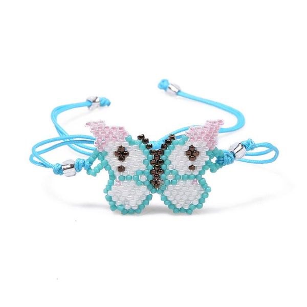 

miyuki bead insect series butterfly jewelry selling handwoven women's bracelet link, chain, Black