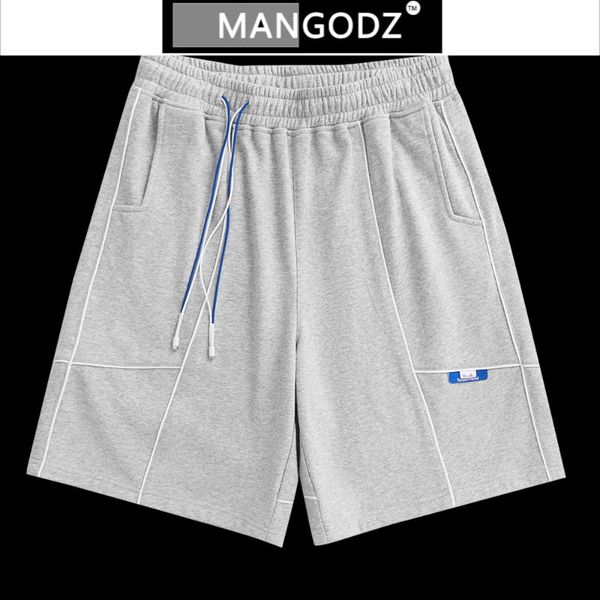 

men's shorts striped elastic waist 2021 summer mens streetwear basketball short male cotton loose harajuku causal running, White;black