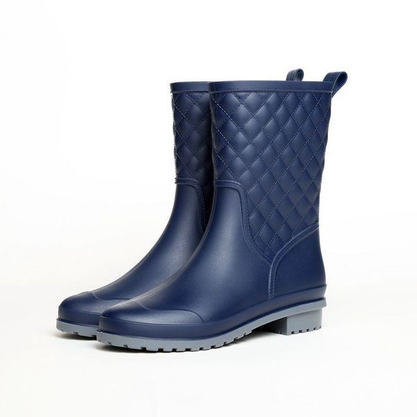 

boots shoes women's rainshoes woman defence rubber water, Black