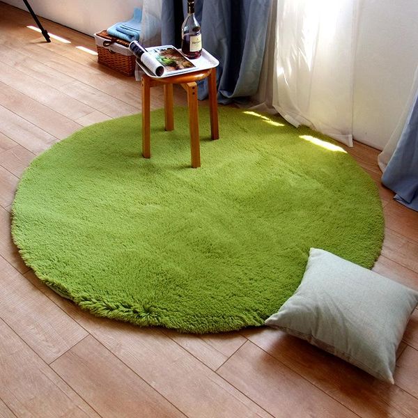 

carpets fluffy carpet round solid color living room home decor water-absorption non-slip soft simple modern large area nordic rugs