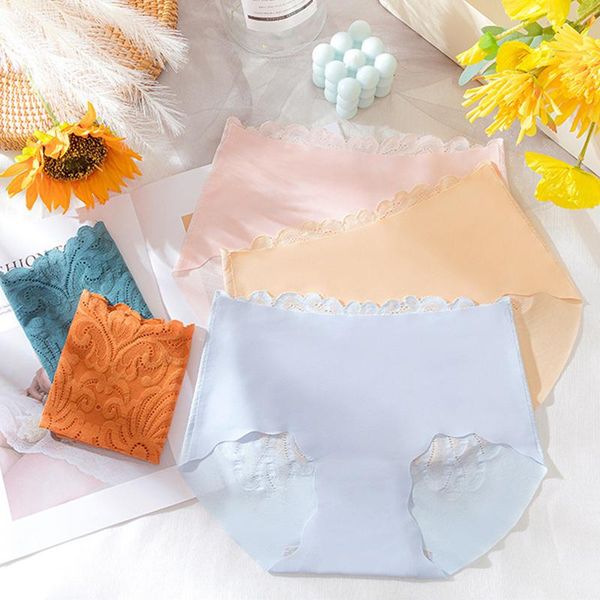 

women's panties lace sets seamless underwear female silk briefs underpants lady panty woman lingerie xxl, Black;pink