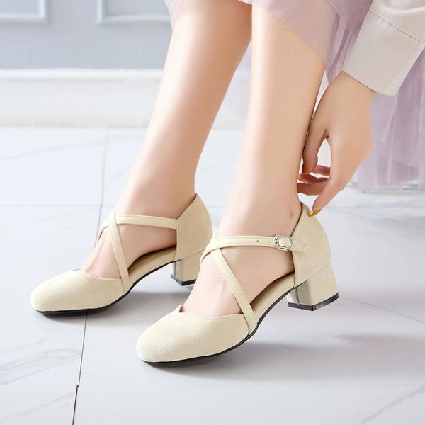 

big size 30-43 summer fashion women solid cover heel thin sandals 2 colors, Black