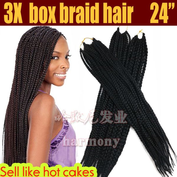

24 sengal "wig box braid, Black