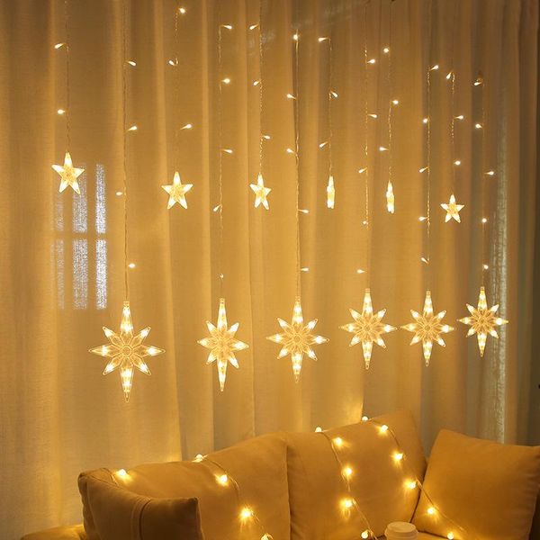 

strings 3.5m christmas string lights led curtain garland window usb fairy festoon year xmas decoration for home room