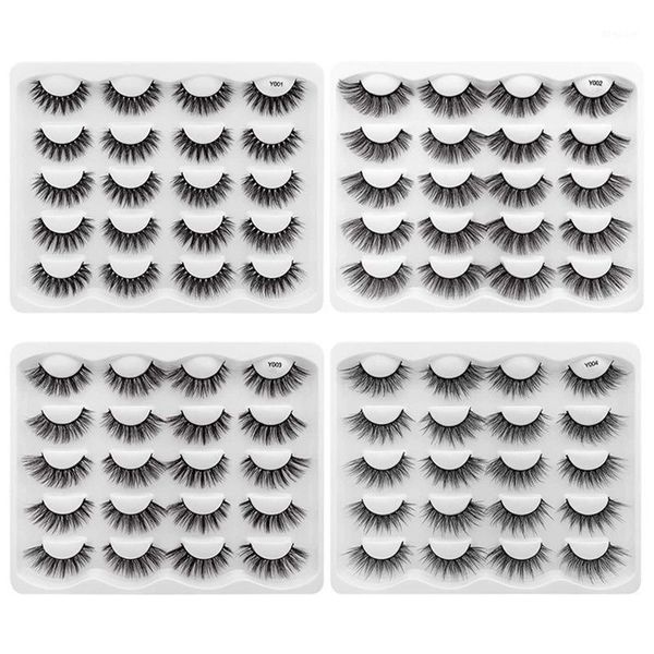 

10pairs 3d synthetic hair eyelashes natural thick long false dramatic fake lashes makeup extension1