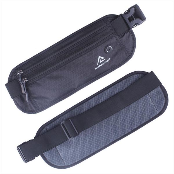 

men women nylon waist hip bag cell mobile phone case invisible wallet pocket anti theft money fanny pack