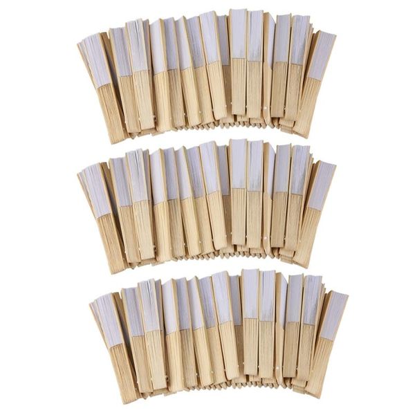

other home decor -150 pcs white folding elegant paper hand fan wedding party favors 21cm(white)